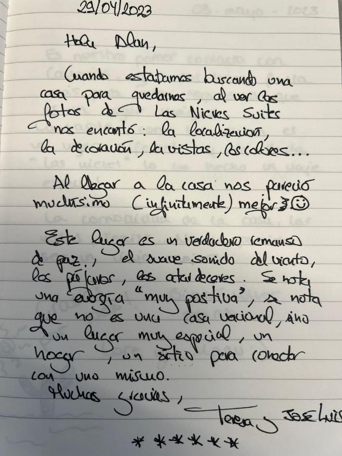 Las Nieves Suites 特吉塞 外观 照片